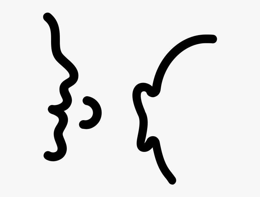 Transparent Whisper Clipart Black And White - Whisper Png, Png Download