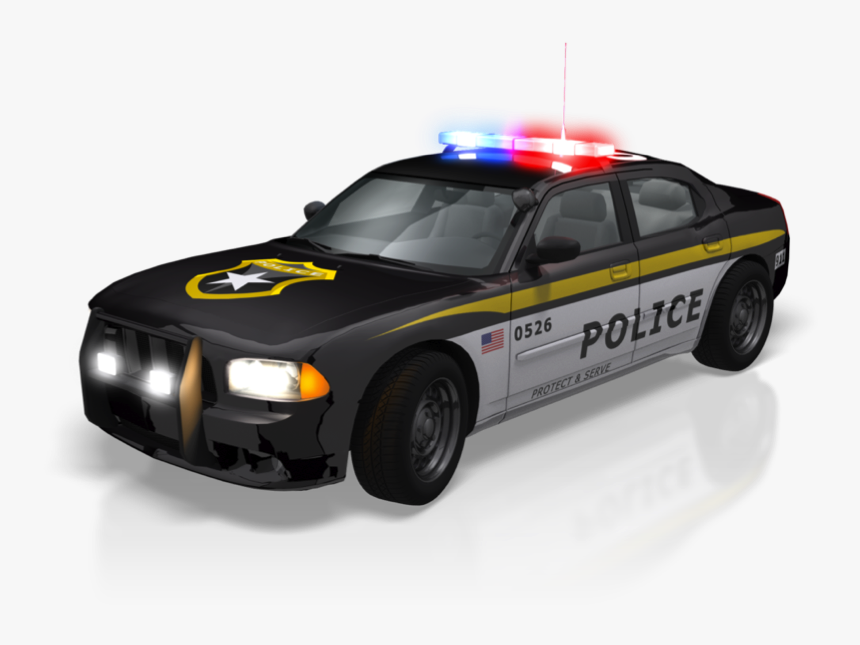 Transparent Police Car Clipart Png - Animated Police Cars Clip Art, Png Download