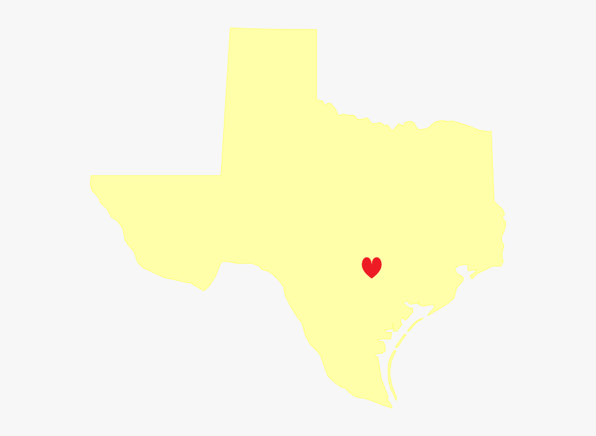 Pale Yellow Texas Heart Svg Clip Arts - Texas Pop Art Map 2, HD Png Download