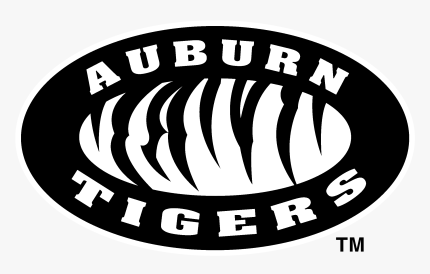 Auburn Tigers Logo Black And White - Auburn Tiger Svg, HD Png Download