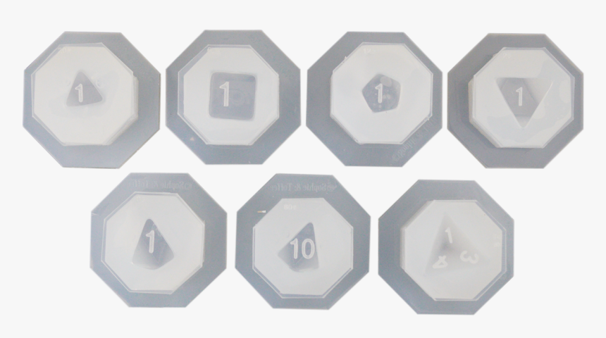 Gamer Polyhedral Rounded Dice Silicone Mold - Circle, HD Png Download