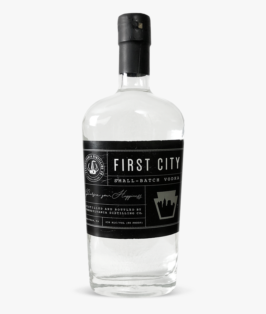 0002 First-city - Glass Bottle, HD Png Download