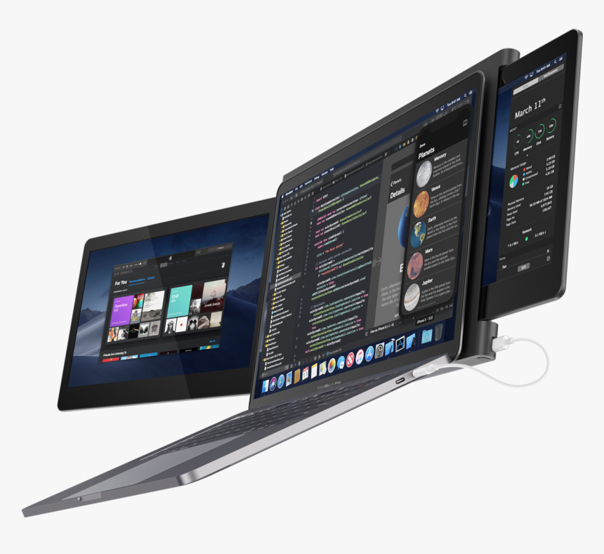 Laptop Additional Screen, HD Png Download