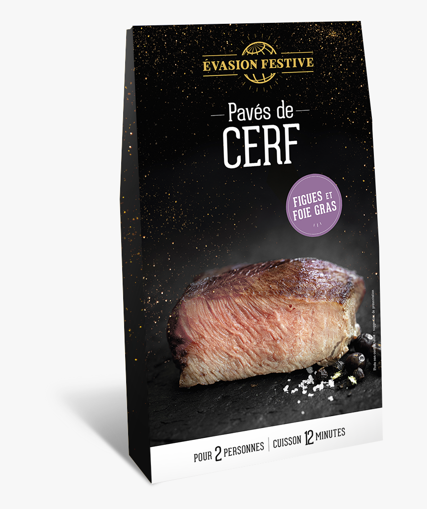 Pavés De Cerf Figues Et Foie Gras - Pastrami, HD Png Download
