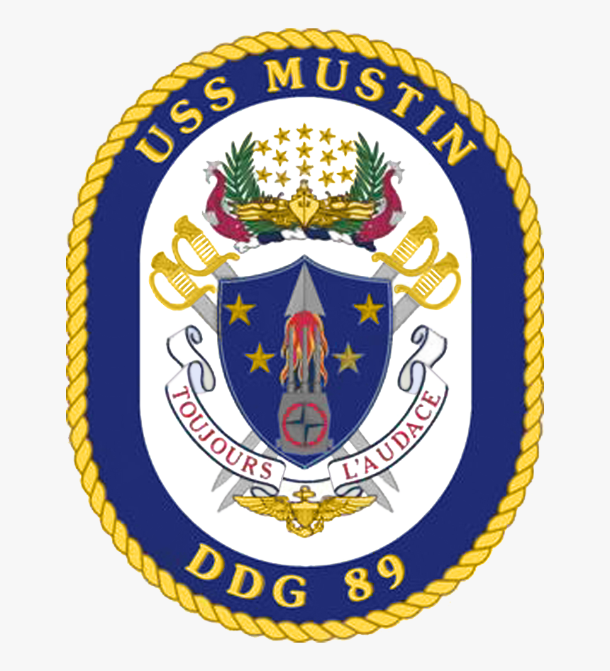 Uss Mustin Ddg-89 Crest - Uss Kidd Ddg 100 Crest, HD Png Download