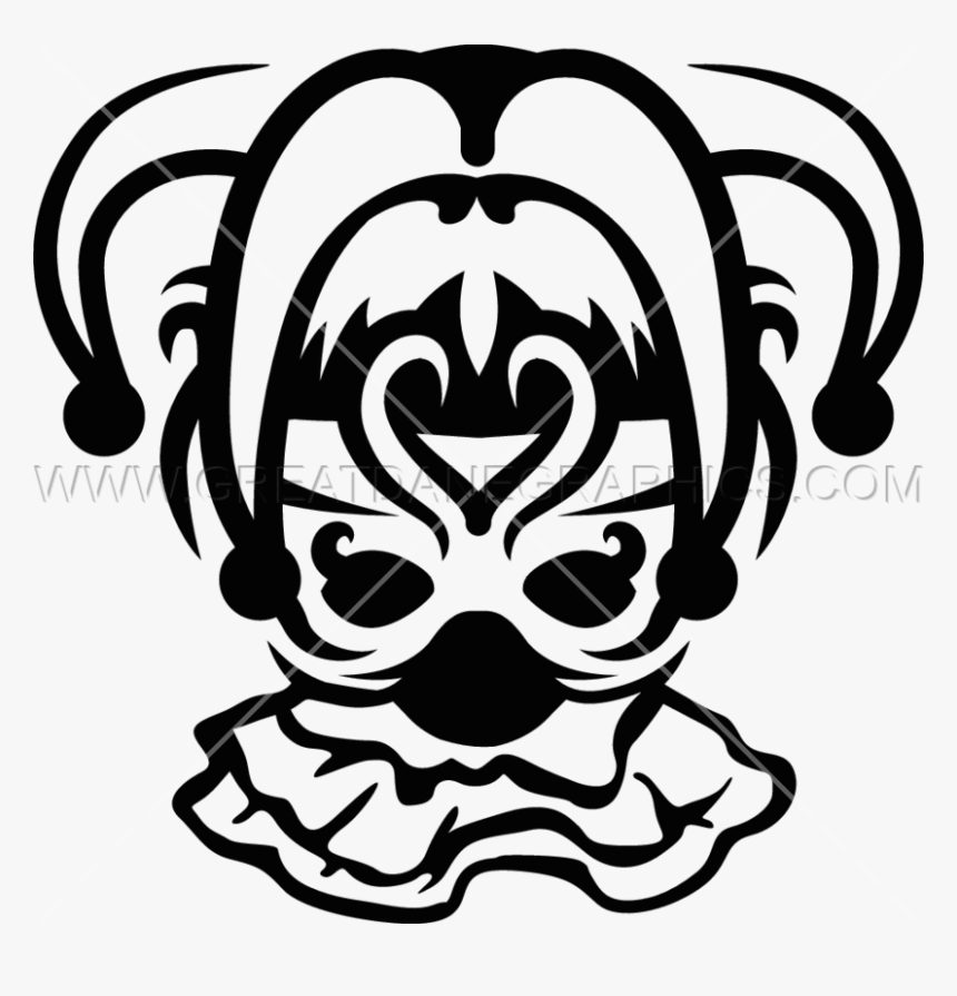 Mardi Gras Jester Mask Production Ready Artwork For - Illustration, HD Png Download
