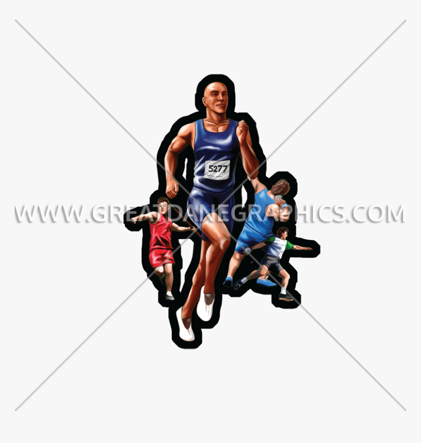 Clip Freeuse Stock Clipart Track And Field - Basketball Player, HD Png Download