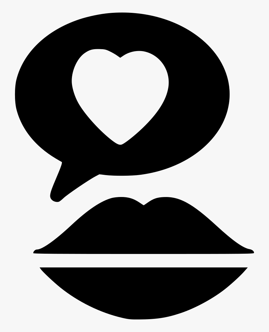 Lips Kiss Love Talk - Heart, HD Png Download