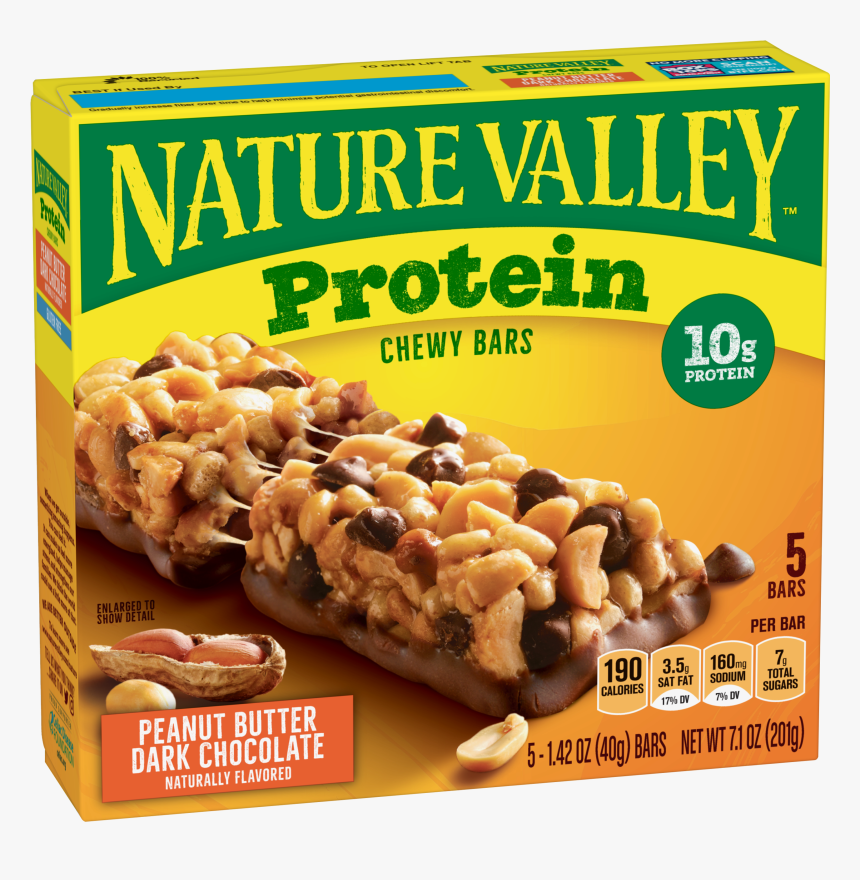 Peanut Butter Dark Chocolate - Nature Valley Granola Nutrition, HD Png Download