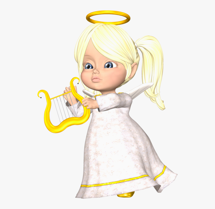 Cute Large Blond Angel Png Clipart - Doll, Transparent Png
