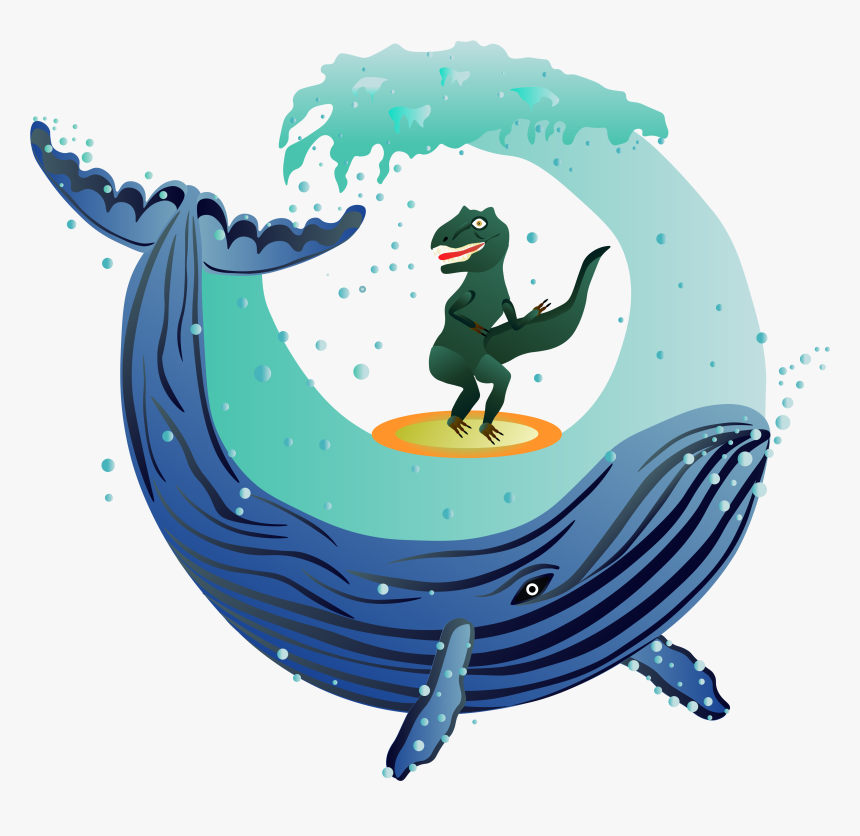 Dino And Whale4, HD Png Download