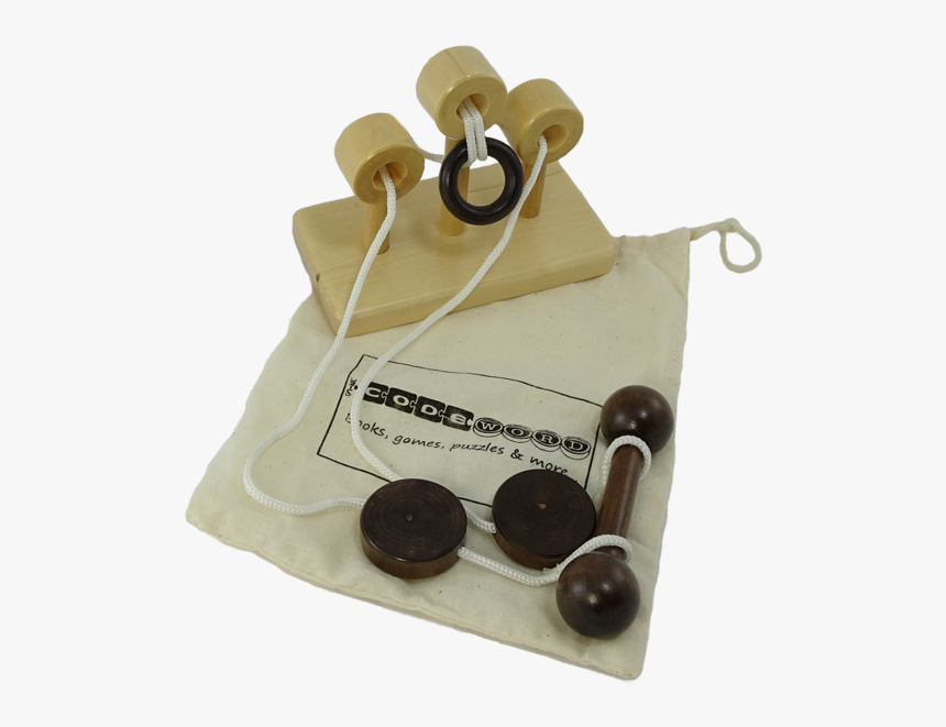 Wood And Sring Puzzle - Three Post Tangle Rope Disentanglement Puzzle, HD Png Download