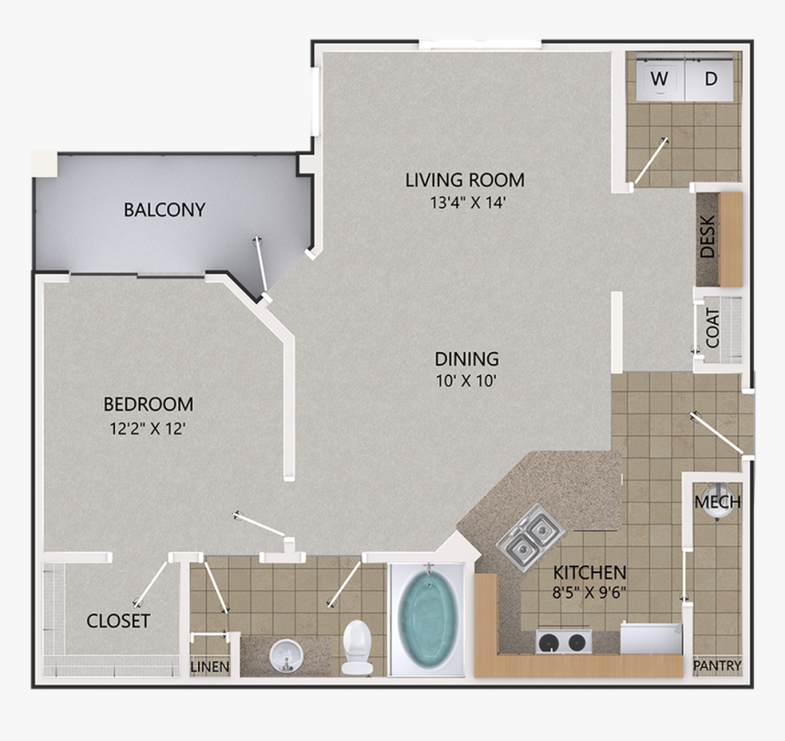 0 For The Persimmon Oak Floor Plan - Floor Plan, HD Png Download