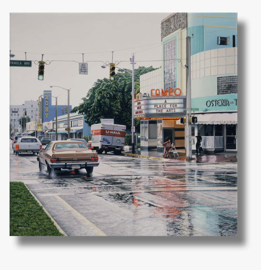 Cameo In The Rain , 1989 Acrylic On Canvas 30 X 30, HD Png Download