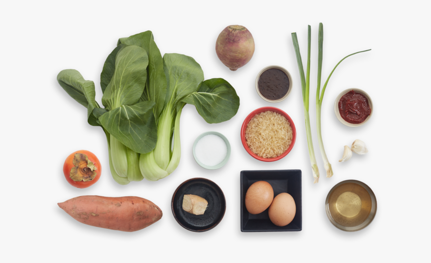Vegetable Bibimbap With Red Choi, Persimmon & Fried - Superfood, HD Png Download