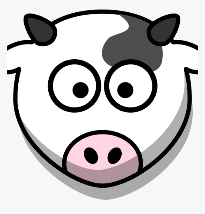 Cartoon Cow Head Cow Head Clipart Dinosaur Clipart, HD Png Download