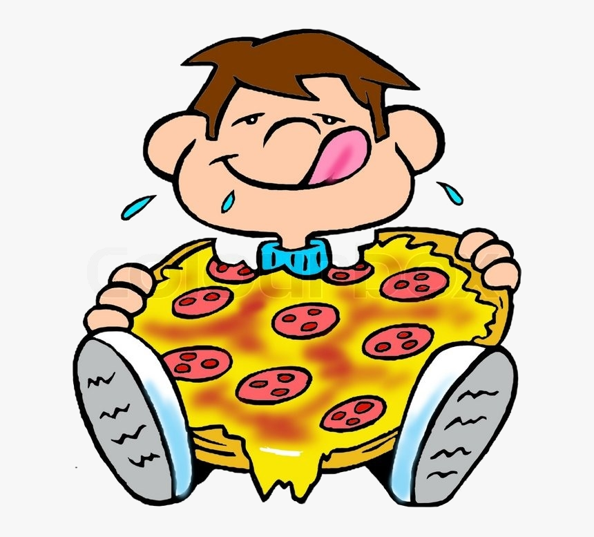 Transparent Pizza Pictures Clip Art Eating Pizza Clipart, HD Png