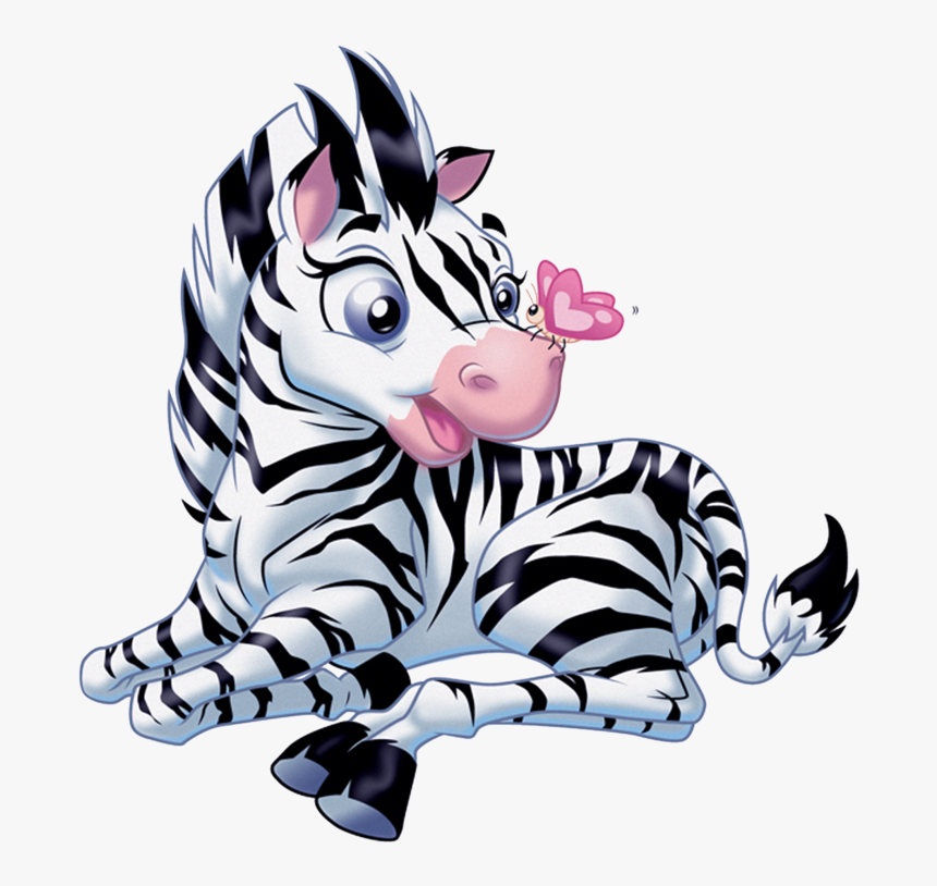 Clipart Zebra Mother Baby Cartoon Zebra, HD Png Download
