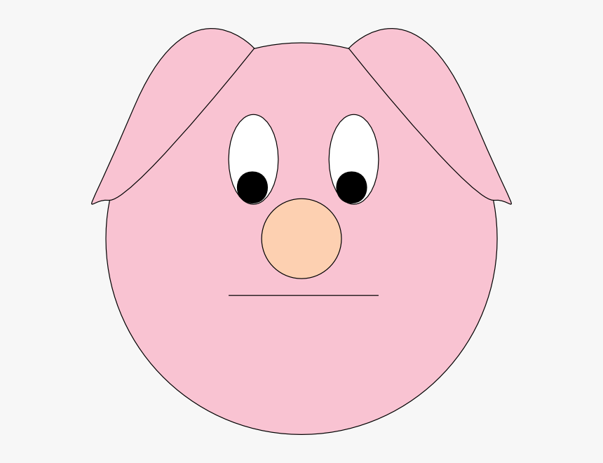 Sad Cartoon Pig, HD Png Download
