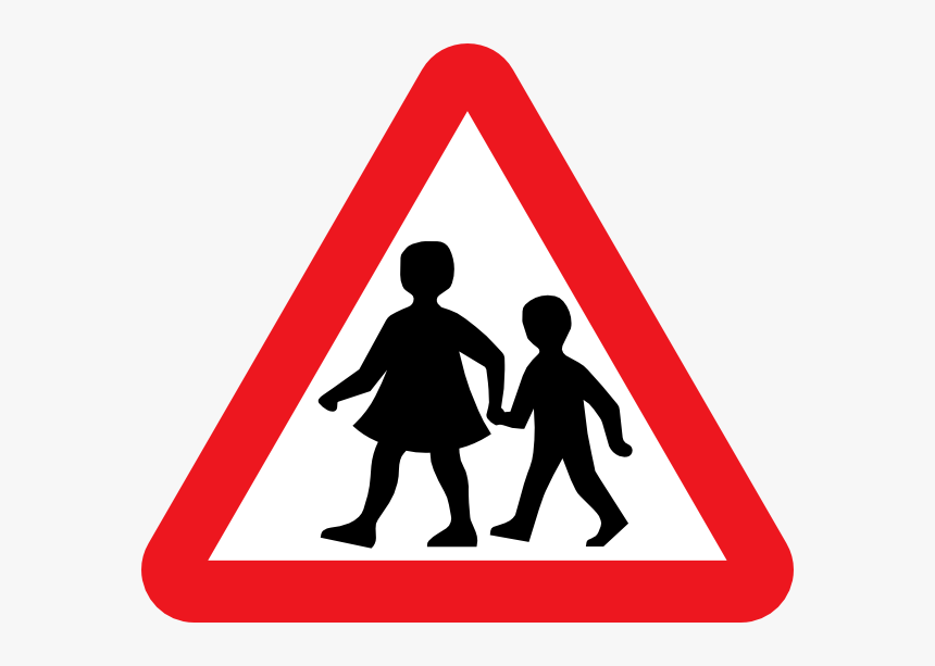 Zebra Head Clipart - School Traffic Sign Png, Transparent Png