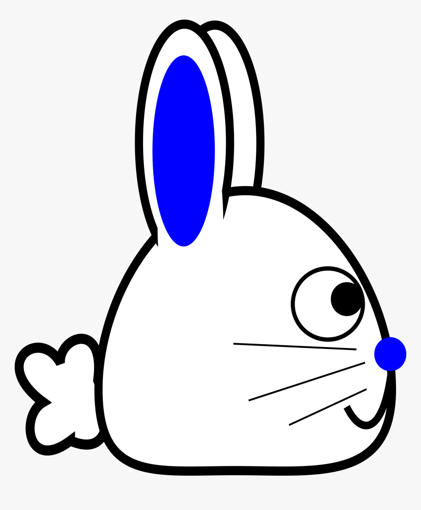 Clipart Bunny Spring Bunny - Rabbit Cartoon Side Png, Transparent Png