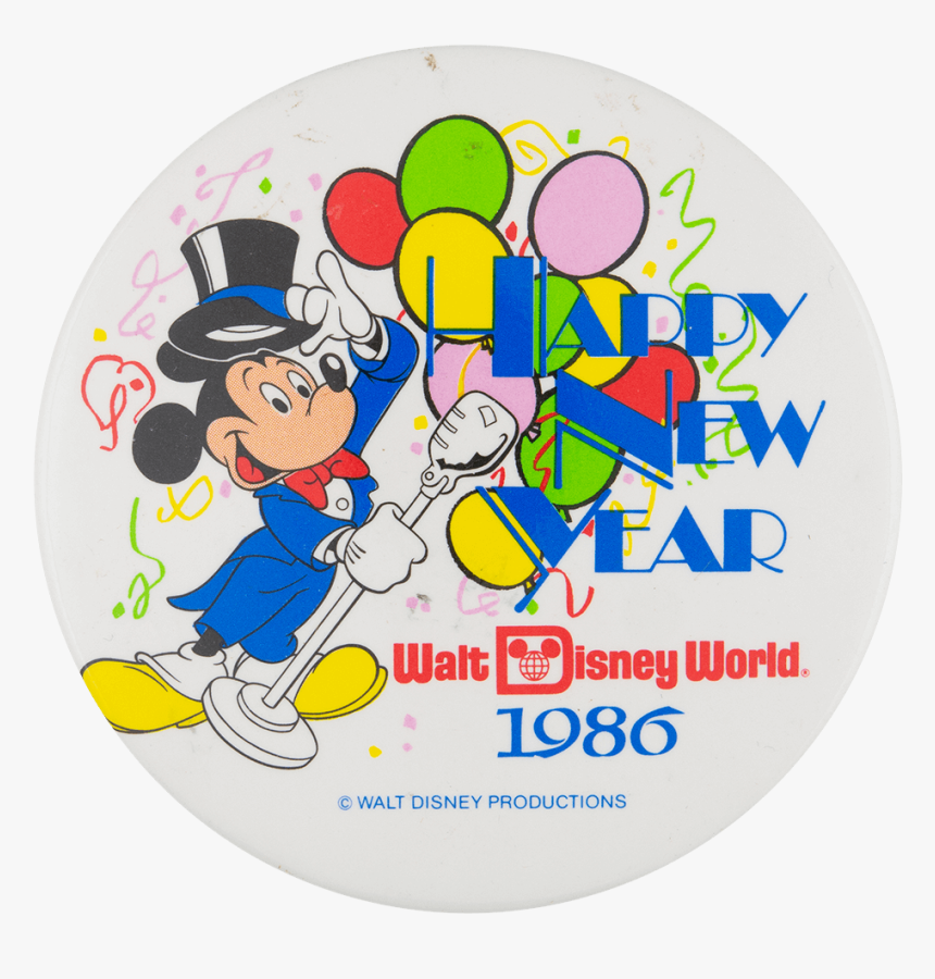 Disney Happy New Year Event Busy Beaver Button Museum - Walt Disney World Logo 1971, HD Png Download