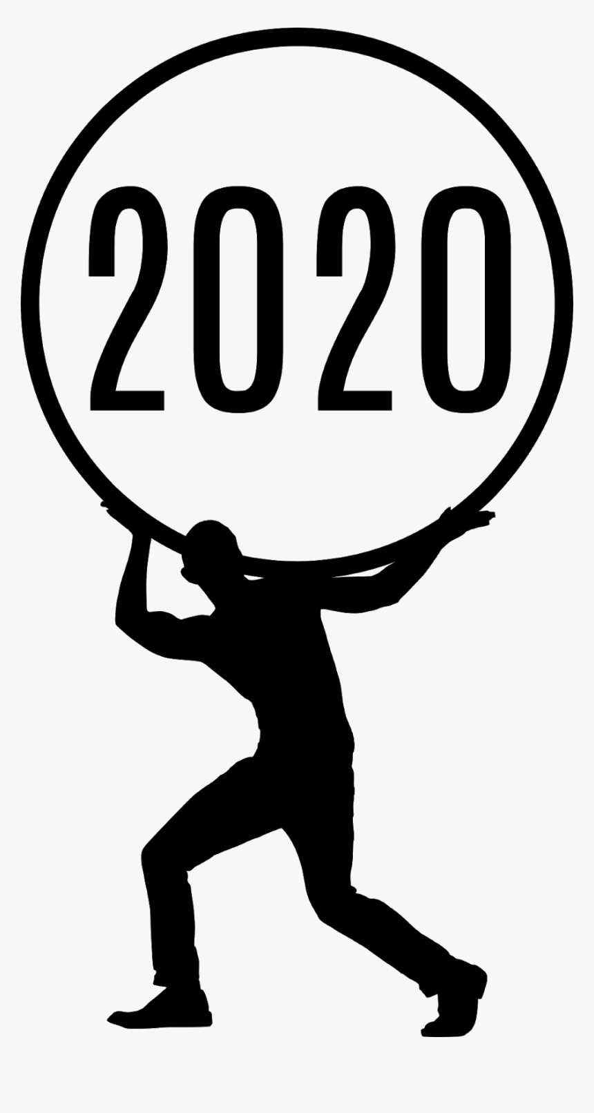 New Year Png - Pulling Year 2020, Transparent Png