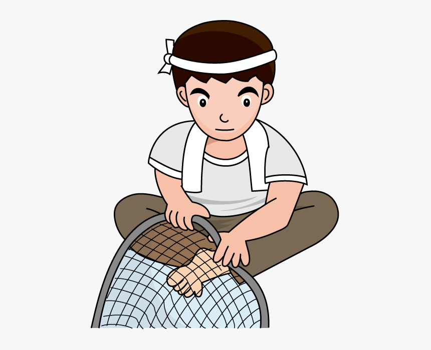 Fisherman Black And White Clipart, HD Png Download