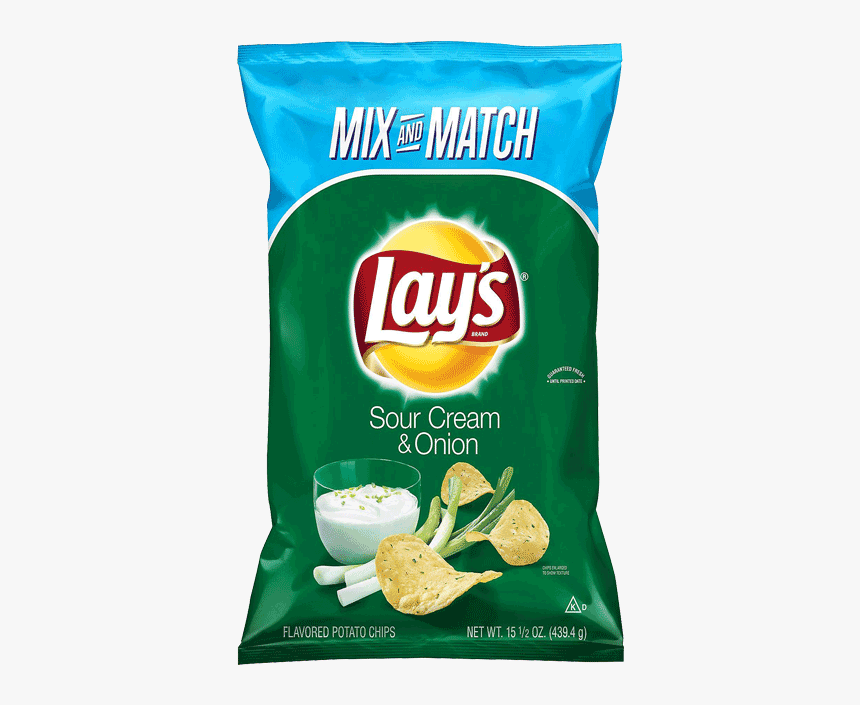 Lays Potato Chips Sour Cream And Onion, HD Png Download