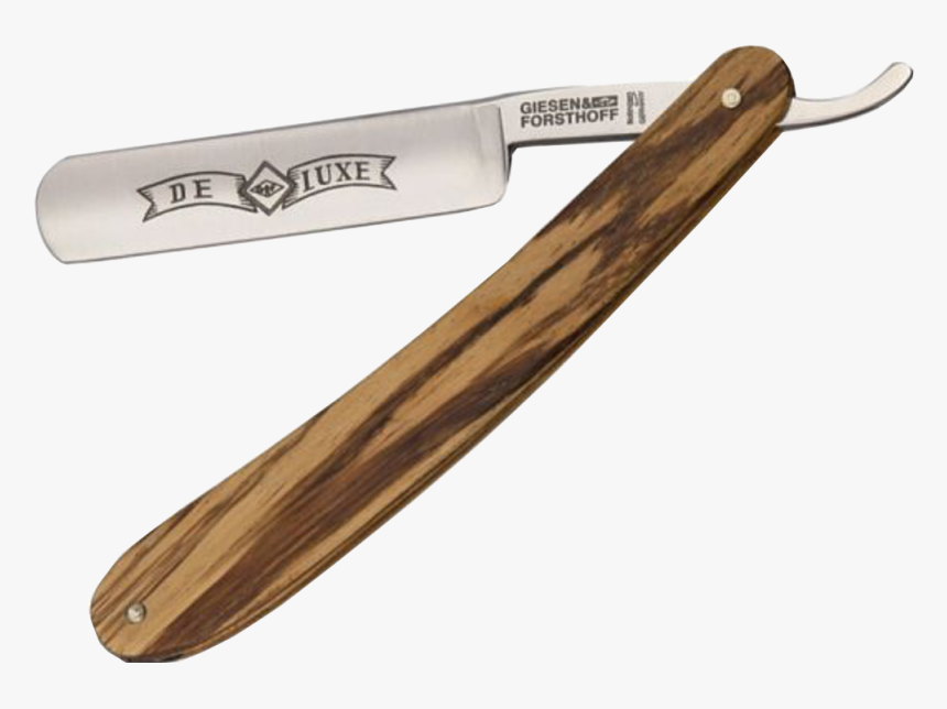 Straight Razor Png - Britva Na Holenie S Drevenou Rukovätou, Transparent Png