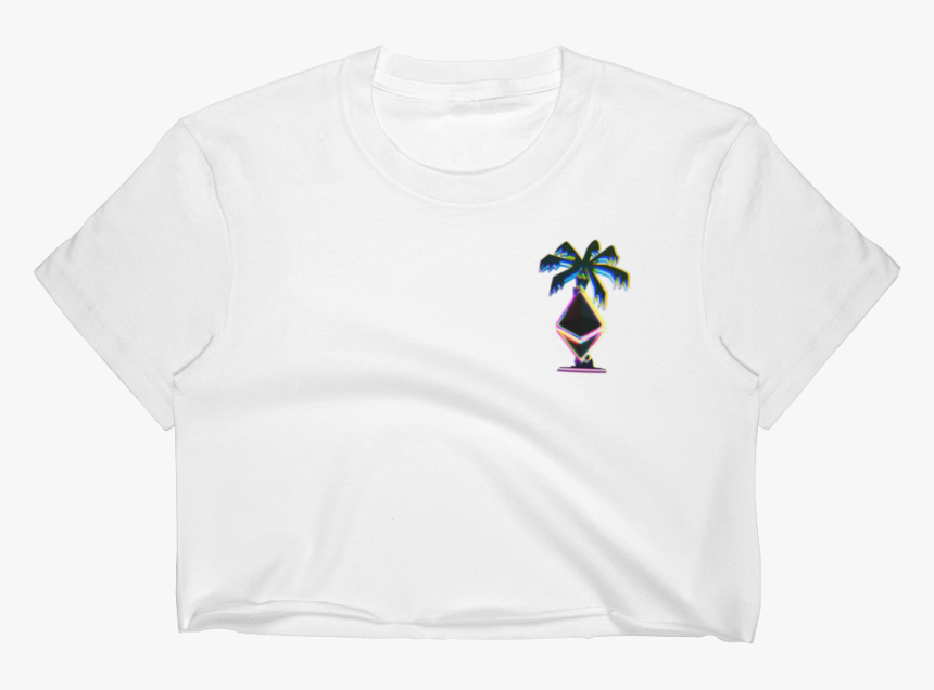 3d Ethereum Palm Tree Women S Crop, HD Png Download