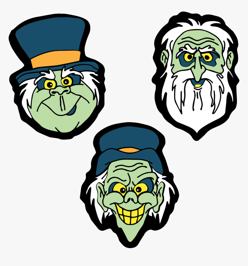 Cartoon Haunted Mansion Ghosts, HD Png Download