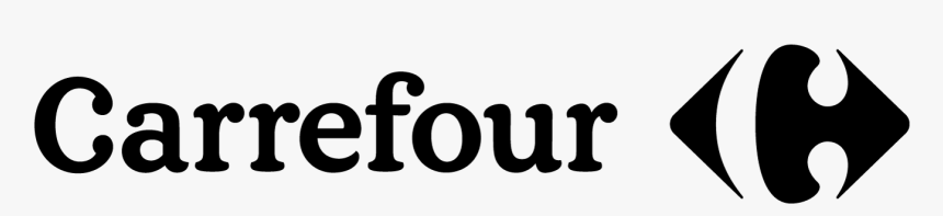 Carrefour Logo Black And White, HD Png Download