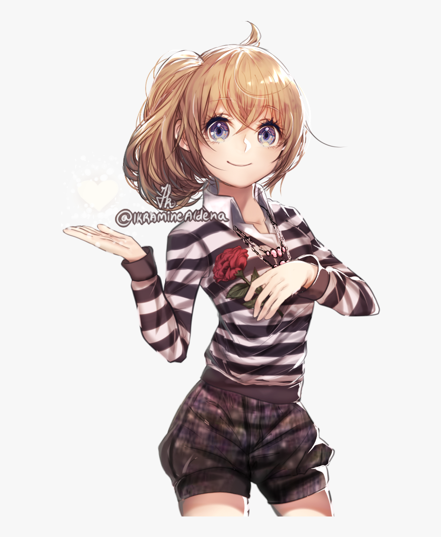 Kilari Tsukishima Kilari Anime Girl Brown Hair Pony, HD Png Download