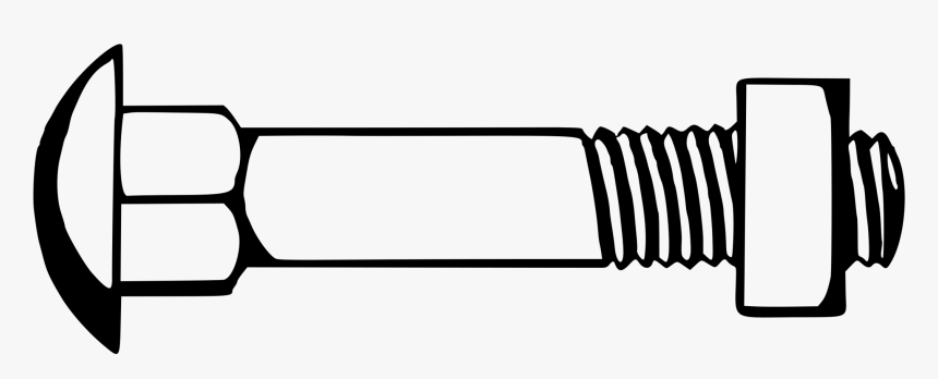 Automotive Exterior,auto Part,nut - Clipart Nut And Bolt, HD Png Download