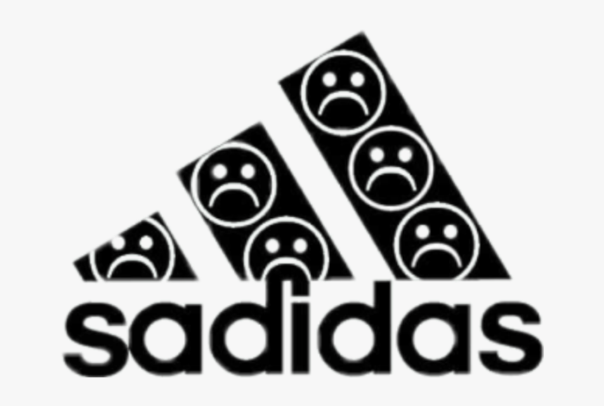 #sadidas #adidas #cry #tumblr #black #beautiful, HD Png Download