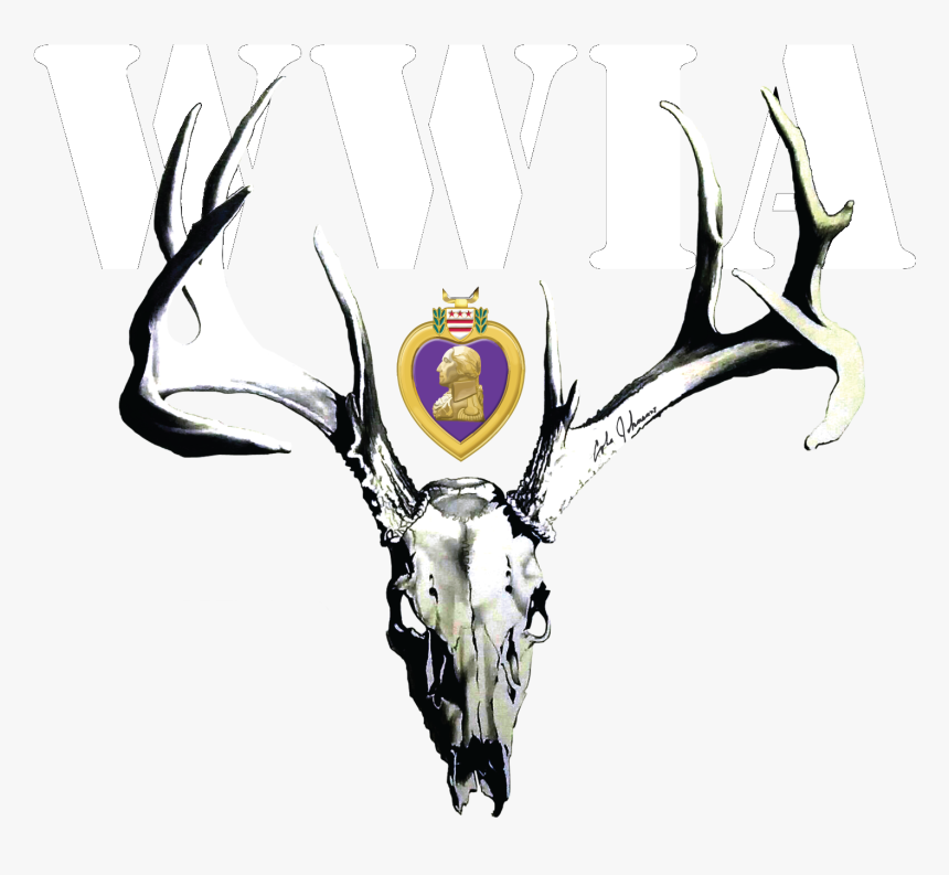 Official Wwiaf Logo-white Letters - Purple Heart Medal, HD Png Download
