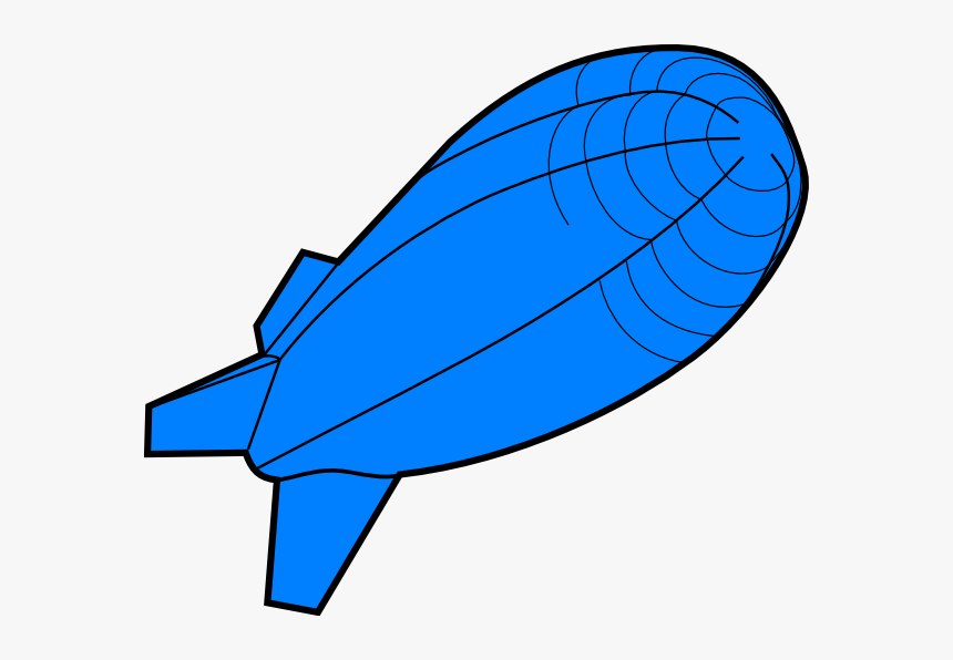Flying Balloon Svg Clip Arts - Zeppelin Clipart, HD Png Download