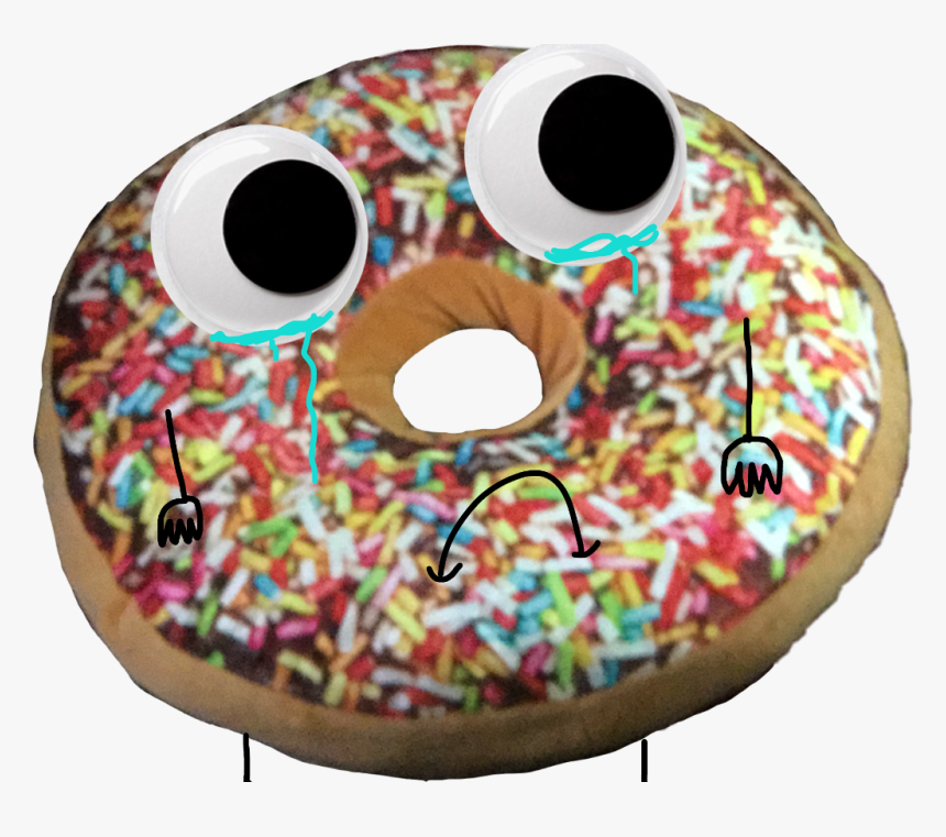 #whynodonuts #sadness #dailysticker #googly Eyes - Ciambella, HD Png Download