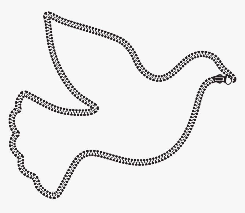 Line Art,neck,chain - Peace Dove Black And White, HD Png Download