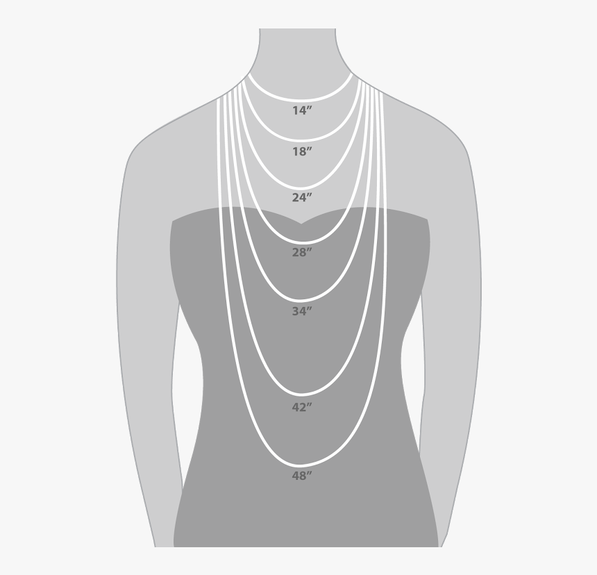 Necklace Lengths, HD Png Download