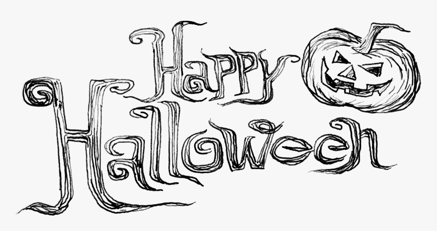 Happy, Happy Halloween - Drawing, HD Png Download