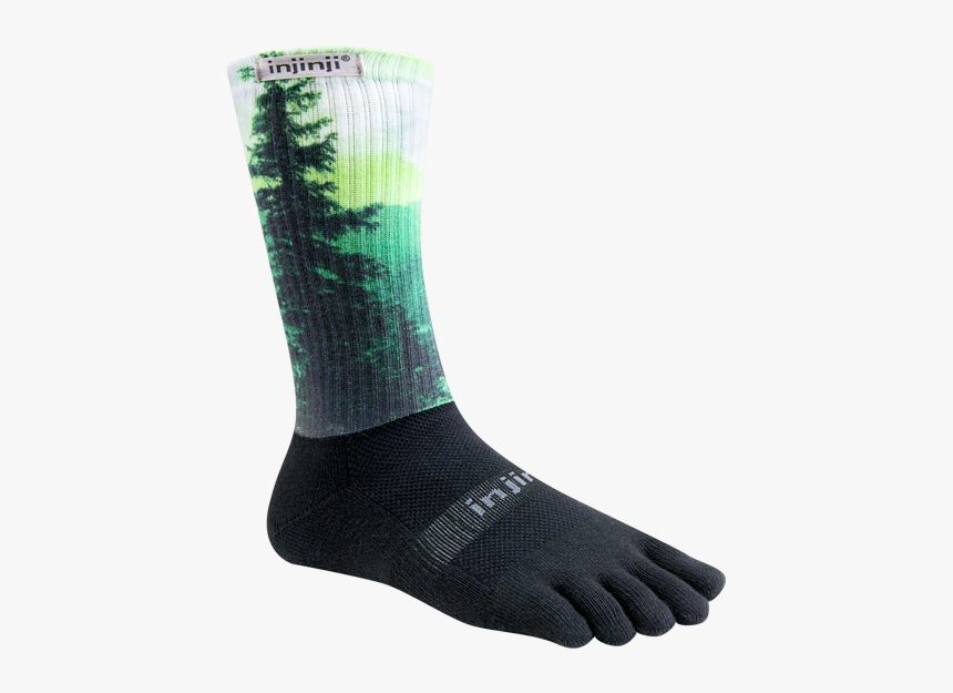 Injinji Trail Midweight Crew Sock - Injinji Trail Midweight Crew, HD Png Download