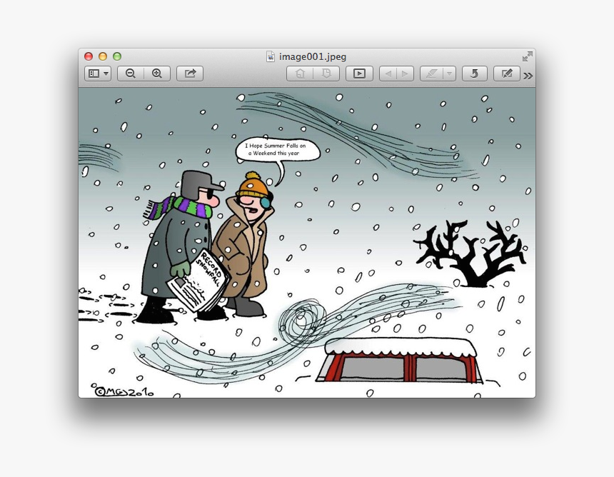 Not Shoveling Praying It Melts - Winter Weather Cartoons, HD Png Download