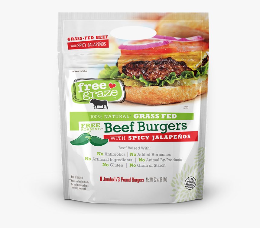 Free Graze Jalapeno - Hamburger, HD Png Download