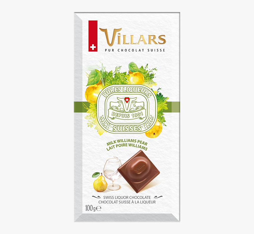 Swiss Milk Chocolate Filled With Williams Pear Brandy - Toffee, HD Png Download