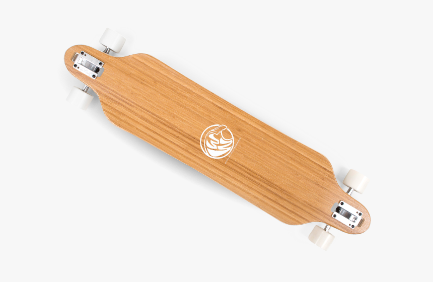 White Wave Bamboo Longboard, HD Png Download