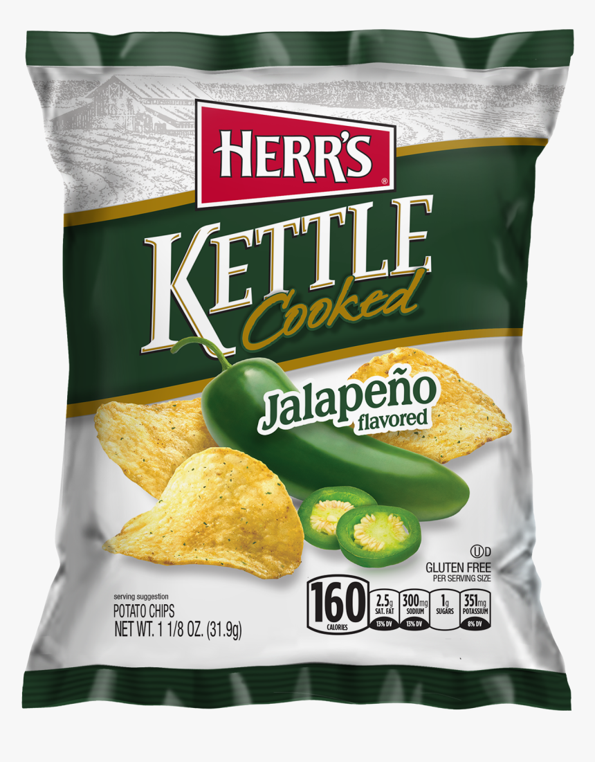 Jalapeno Kettle Chips Herrs Hd Png Download Transparent Png Image Pngitem