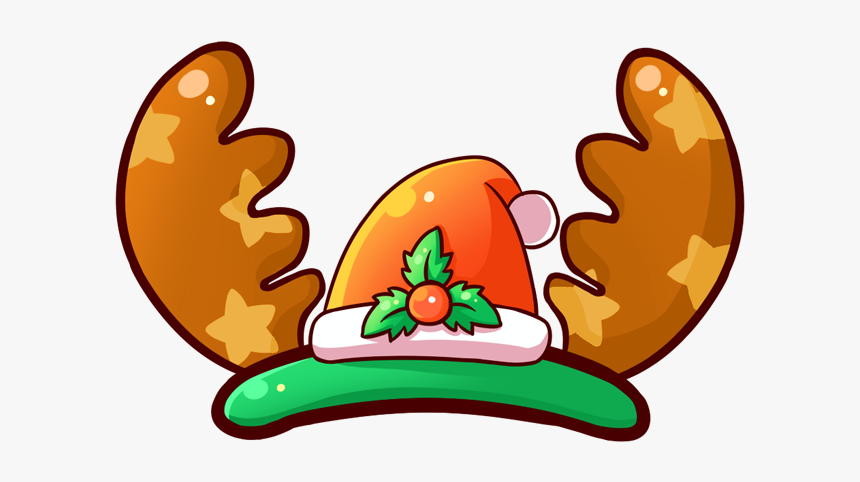 #emoji #reindeer #hat #christmas #crown #freetoedit - Hat For Christmas Png Reindeer, Transparent Png
