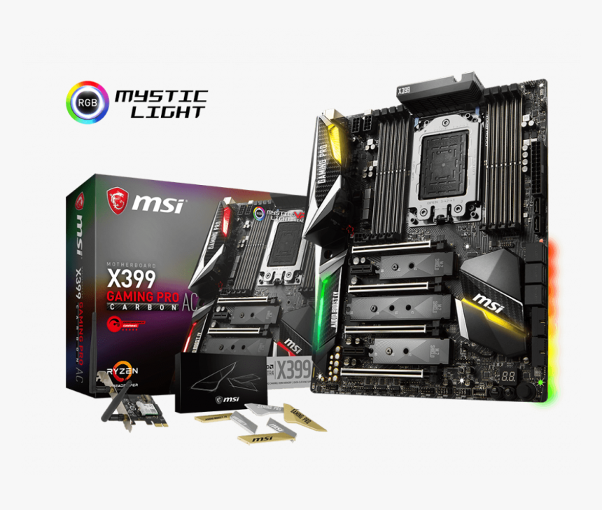 Msi X399 Gaming Pro Carbon Ac, HD Png Download
